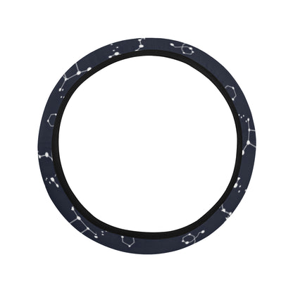 Constellation Pattern Print Design 05 Steering Wheel Cover with Elastic Edge