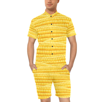 Agricultural Corn cob Pattern Men's Romper