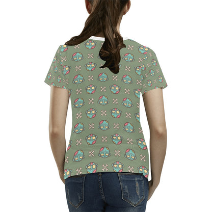 Zombie Print Design LKS301 Women's  T-shirt