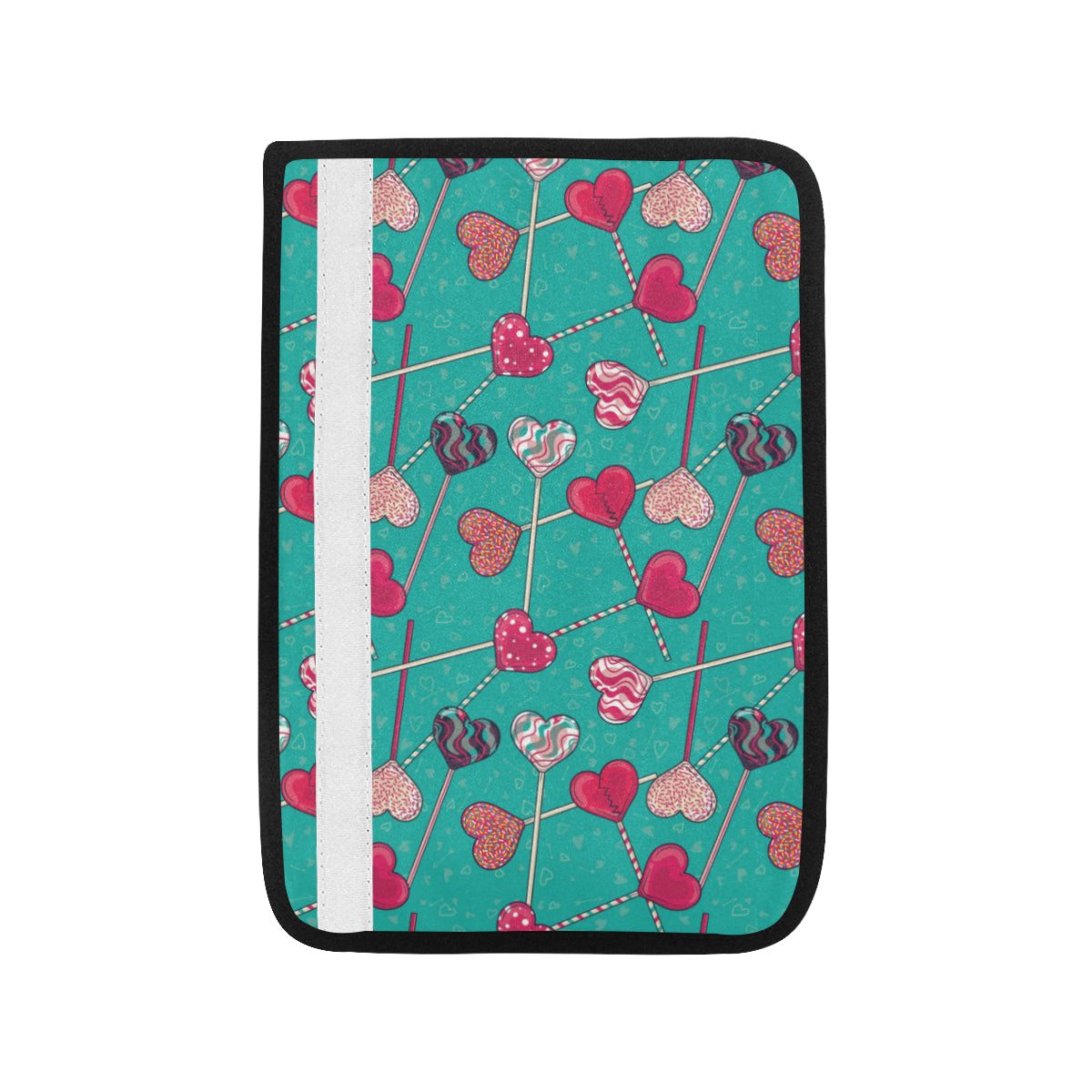 Lollipop Pattern Print Design LL01 Car Seat Belt Cover