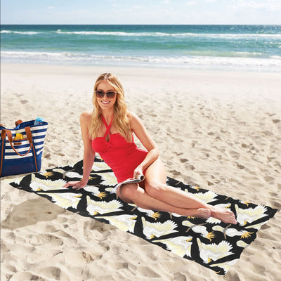 Cockatoo Print Design LKS402 Beach Towel 32" x 71"