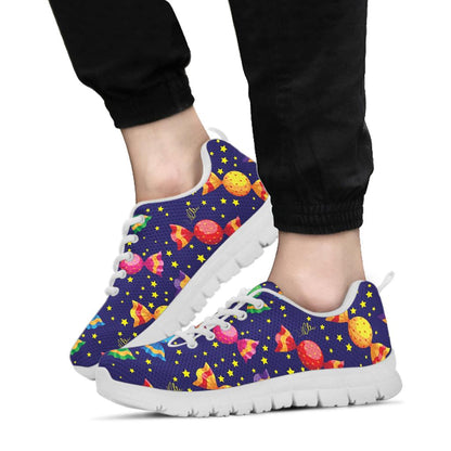 Candy Pattern Print Design CA06 Sneakers White Bottom Shoes