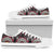 Native Indian Skull White Bottom Low Top Shoes