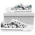 Anemone Pattern Print Design AM02 White Bottom Low Top Shoes