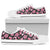 Apple blossom Pattern Print Design AB03 White Bottom Low Top Shoes