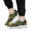 Bird Of Paradise Pattern Print Design BOP013 Sneakers White Bottom Shoes