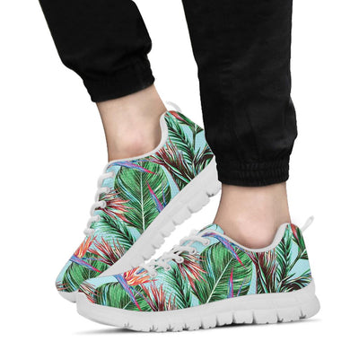 Bird Of Paradise Pattern Print Design BOP01 Sneakers White Bottom Shoes