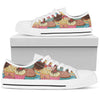 Cupcake Pattern Print Design CP01 White Bottom Low Top Shoes