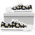 Daisy Pattern Print Design DS01 White Bottom Low Top Shoes