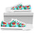 Hibiscus Hawaiian Flower White Bottom Low Top Shoes