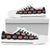 Camper Camping Pattern White Bottom Low Top Shoes