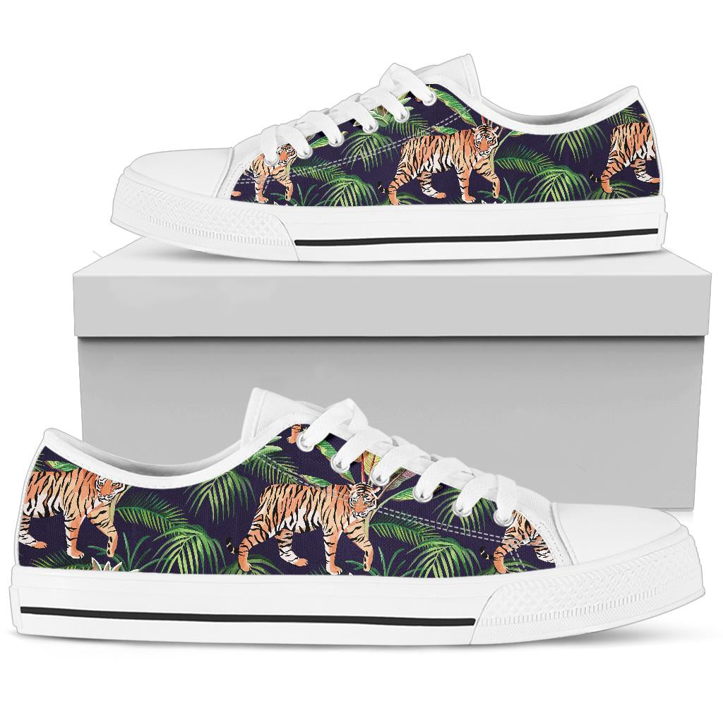 Tiger Jungle White Bottom Low Top Shoes