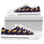 Gold Horse Pattern White Bottom Low Top Shoes