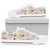 Cupcake Pattern Print Design CP06 White Bottom Low Top Shoes