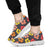 Hibiscus Pattern Print Design HB024 Sneakers White Bottom Shoes