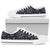 Sun Moon Pattern White Bottom Low Top Shoes