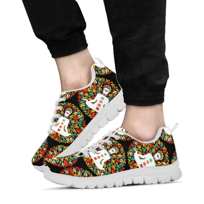 Chakra Yoga Sneakers White Bottom Shoes