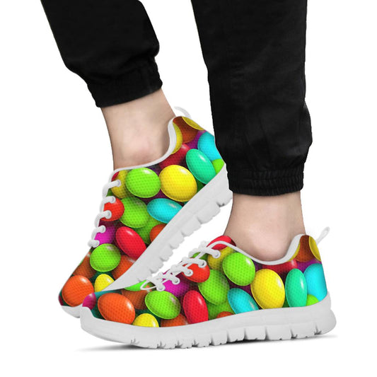 Candy Pattern Print Design CA03 Sneakers White Bottom Shoes