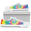 Tie Dye White Bottom Low Top Shoes