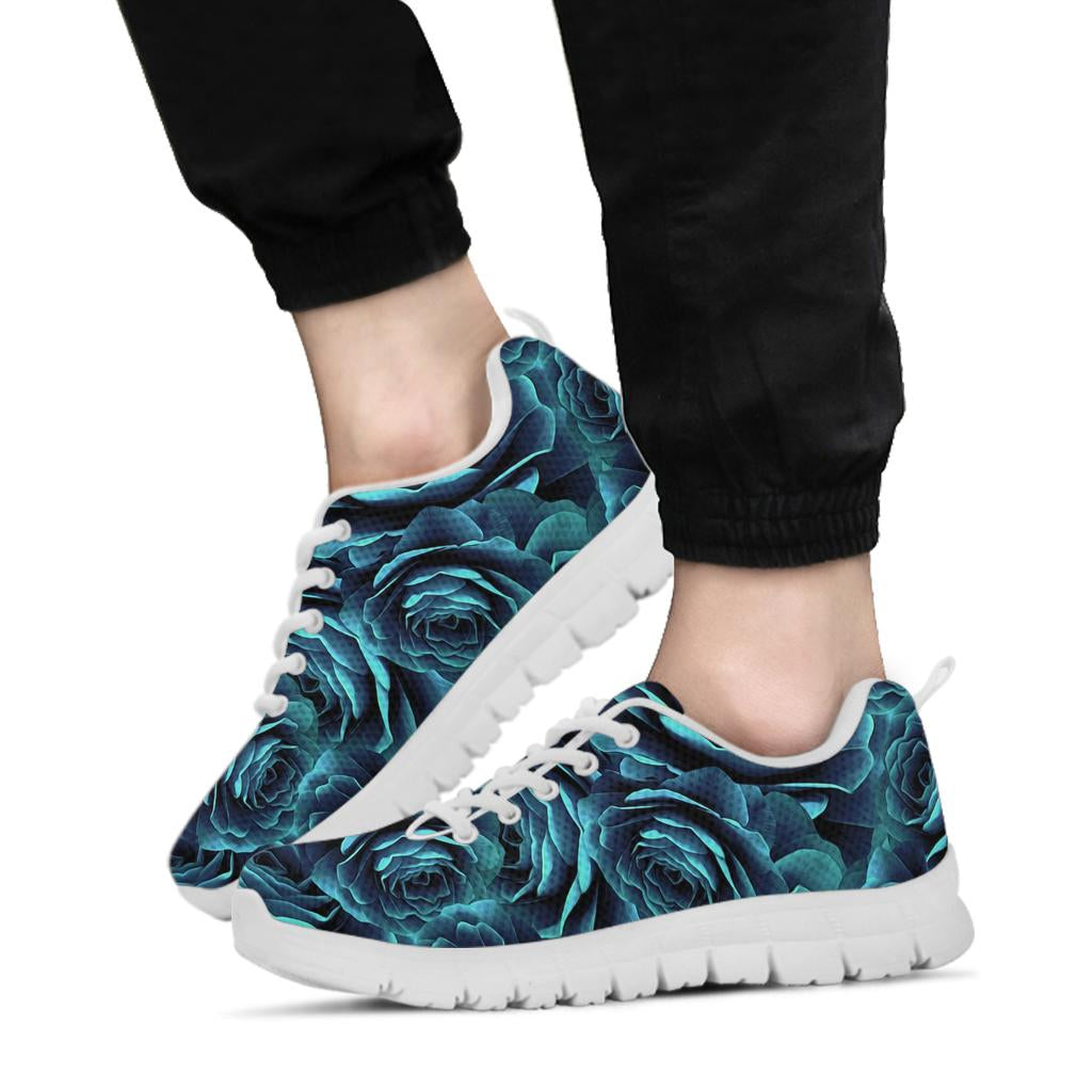 Camellia Pattern Print Design CM04 Sneakers White Bottom Shoes
