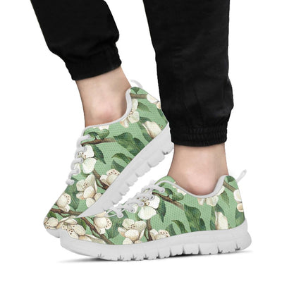 Apple blossom Pattern Print Design AB02 Sneakers White Bottom Shoes