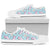 Donut Unicorn Pattern Print Design DN016 White Bottom Low Top Shoes