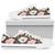 Anemone Pattern Print Design AM011 White Bottom Low Top Shoes
