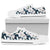 Amaryllis Pattern Print Design AL02 White Bottom Low Top Shoes