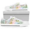 Gold Sweet Marble White Bottom Low Top Shoes