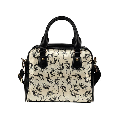 lizard Pattern Print Design 02 Shoulder Handbag