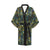 Peacock Feather Pattern Print Design A03 Women's Short Kimono