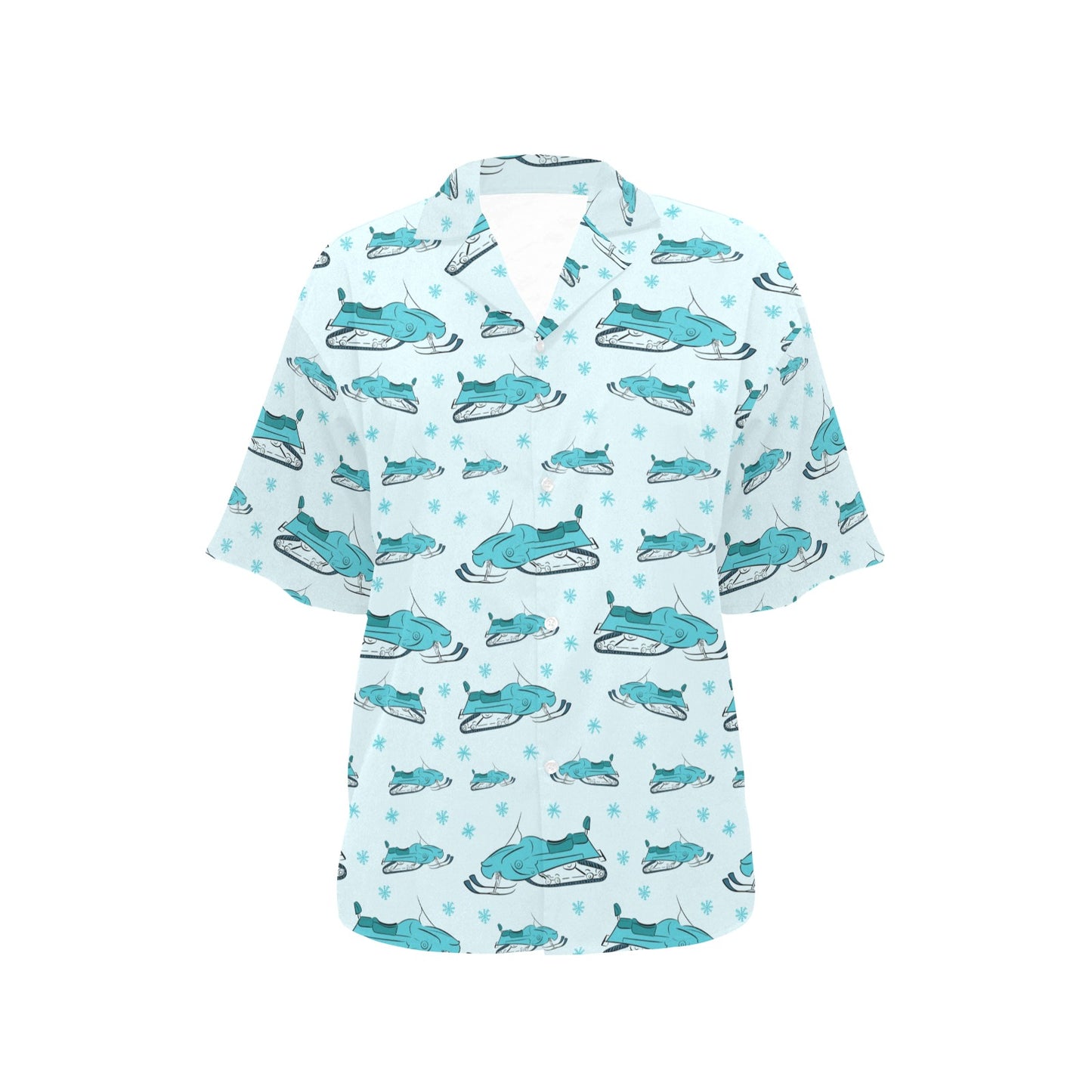Snowmobile Print Design LKS301 Women's Hawaiian Shirt
