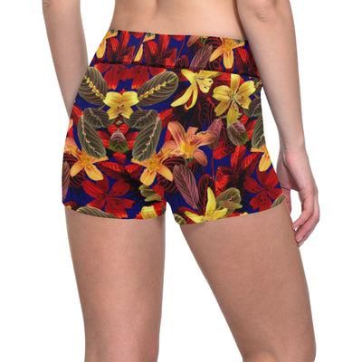 Lily Pattern Print Design LY014 Yoga Shorts