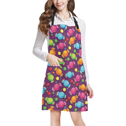 Candy Pattern Print Design CA05 Apron with Pocket