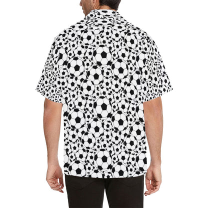 Soccer Ball Print Design LKS301 Men's Hawaiian Shirt
