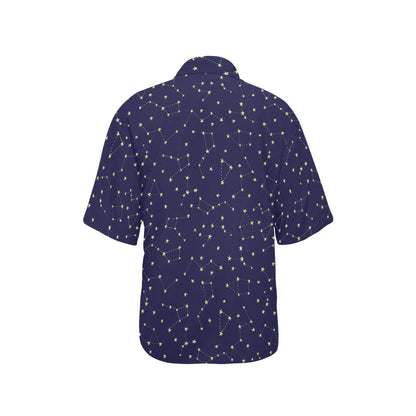 Constellation Pattern Print Design 02 Women's Hawaiian Shirt