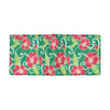 Red Hibiscus Pattern Print Design HB019 Men's ID Card Wallet