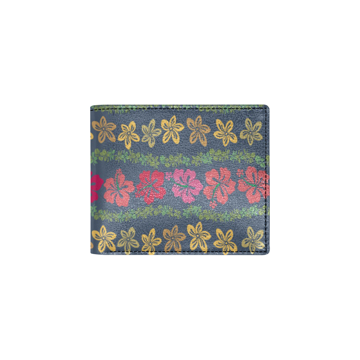 Hawaiian Themed Pattern Print Design H018 Men's ID Card Wallet