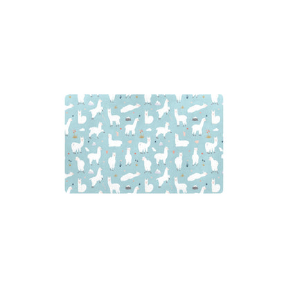 Alpaca Pattern Print Design 02 Kitchen Mat
