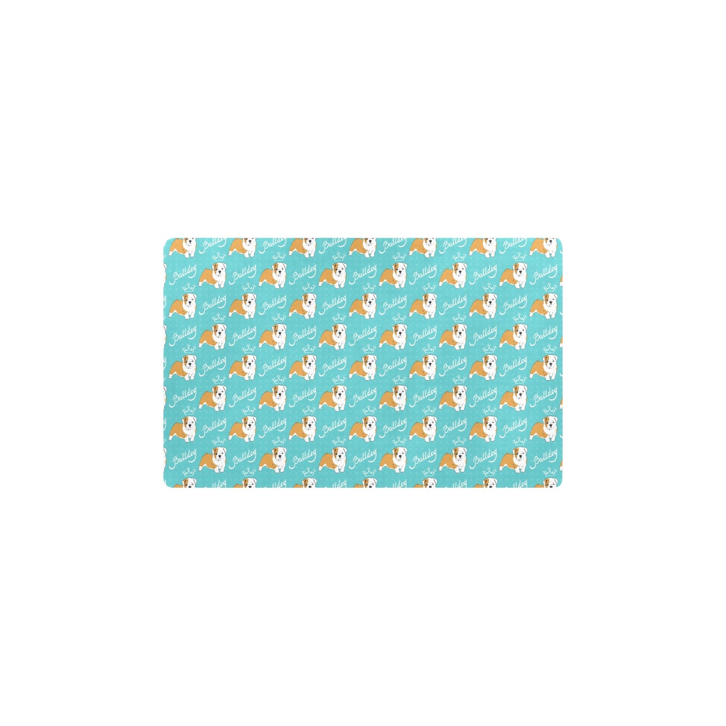 Bulldogs Pattern Print Design 05 Kitchen Mat