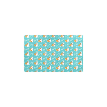 Bulldogs Pattern Print Design 05 Kitchen Mat