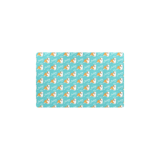 Bulldogs Pattern Print Design 05 Kitchen Mat