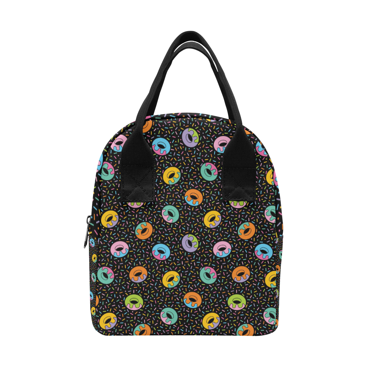 Donut Pattern Print Design DN012 Insulated Lunch Bag