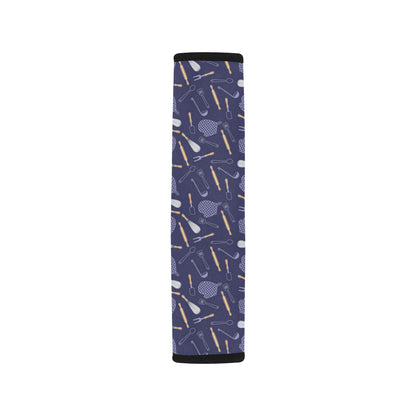 Cooking Kitchen Tools Pattern Print Design 04 Car Seat Belt Cover