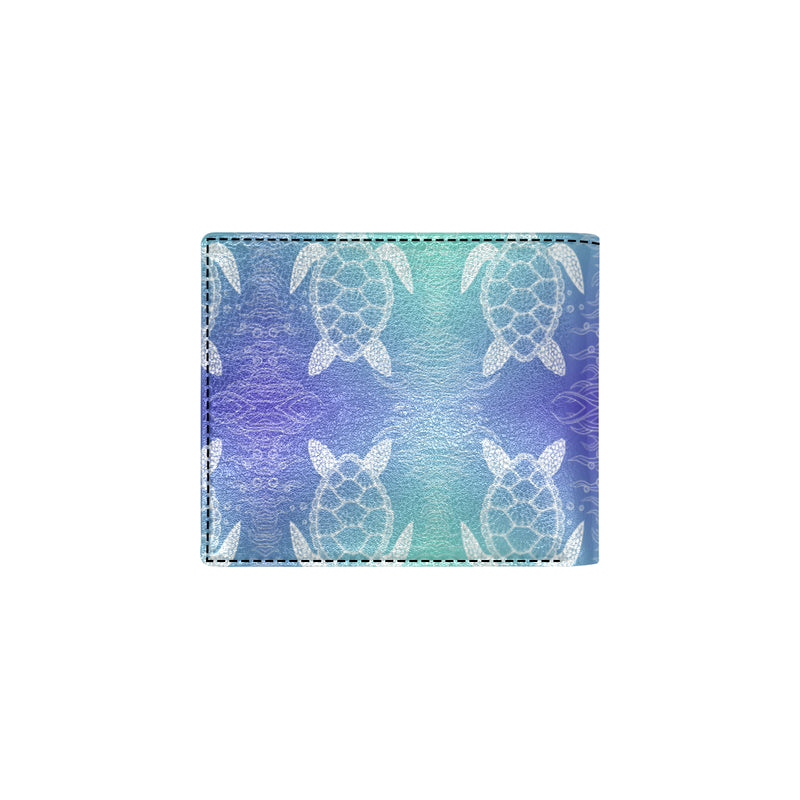 Sea Turtle Draw Men's ID Card Wallet