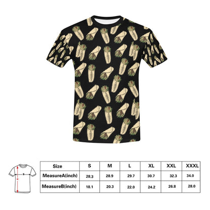 Burrito Print Design LKS303 Men's All Over Print T-shirt