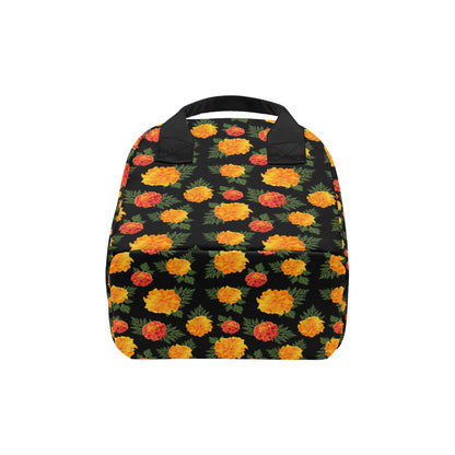 Marigold Pattern Print Design MR05 Insulated Lunch Bag