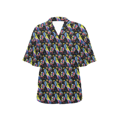 Skateboard Print Design LKS304 Women's Hawaiian Shirt