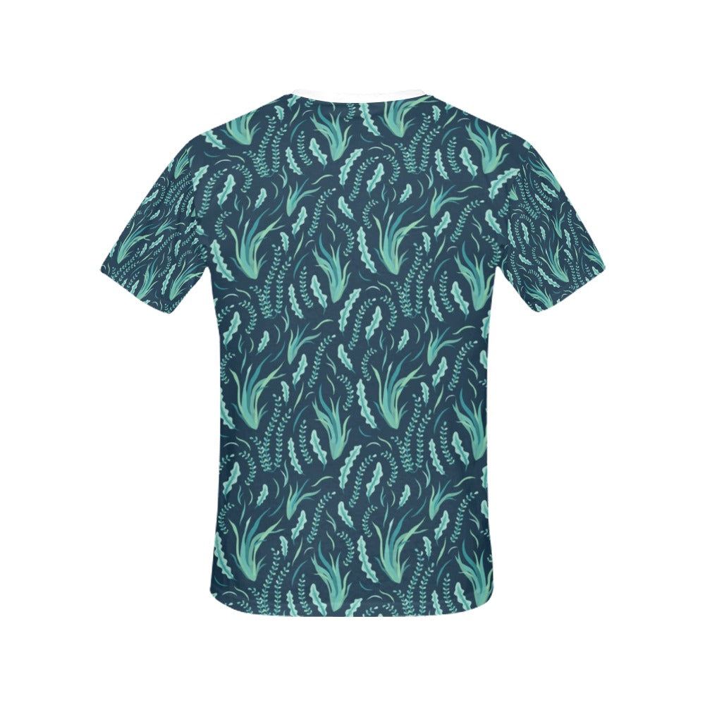 Seaweed Print Design LKS302 Women's  T-shirt