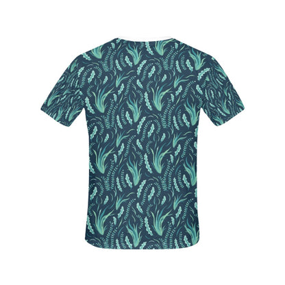 Seaweed Print Design LKS302 Women's  T-shirt